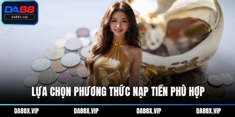 Lựa chọn phương thức nạp tiền phù hợp