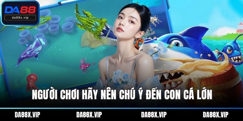 Người chơi hãy nên chú ý đến con cá lớn